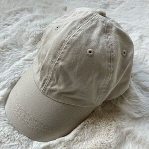 Unisex Khaki Baseball Cap with adjustable closure